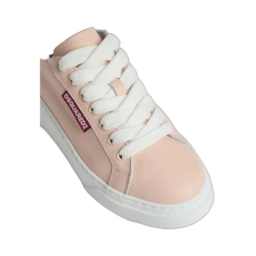 Dsquared2 Logo-Embossed Round-Toe Lace-Up Sneakers