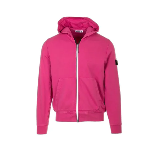 Compass-Badge Cotton Zip-Up Hoodie