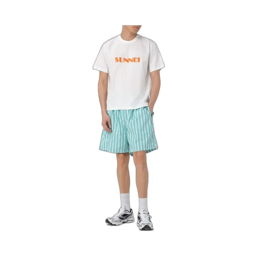 Sunnei Logo Embroidered Crewneck T-Shirt