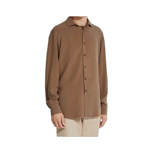 Zegna Straight Hem Regular Fit Shirt