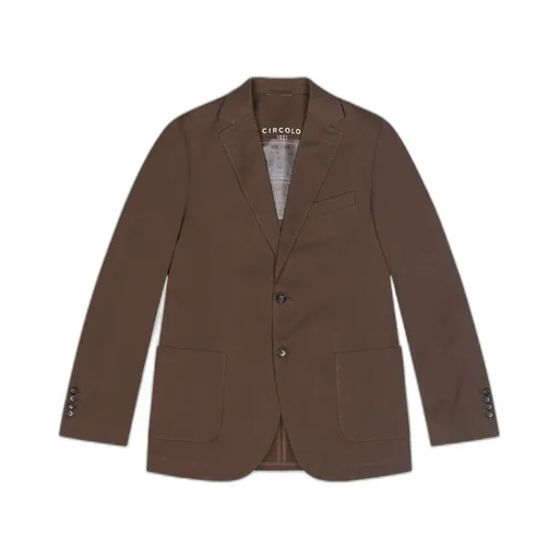 Single-Breasted Cotton Blazer