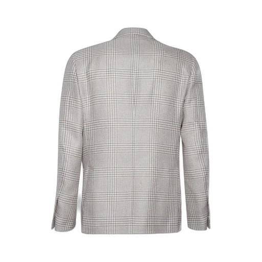 Lardini Checked Single-Breasted Tailored Blazer