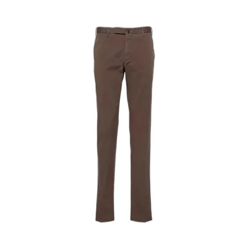 Mid-Rise Twill Chino Trousers