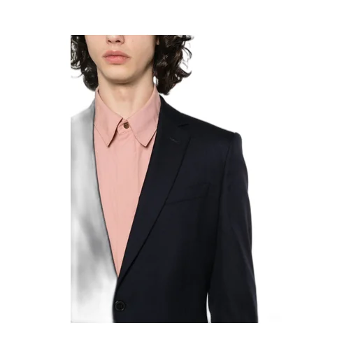 Long-Sleeved Coat Belt Ring Trousers Suit