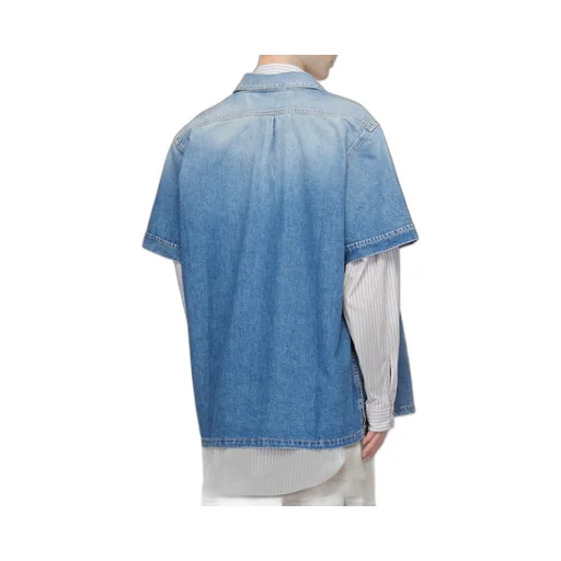 Givenchy Logo Embroidered Denim Shirt