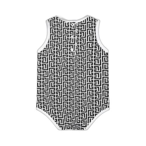 Monogram-Print Cotton Pyjamas And Body Set