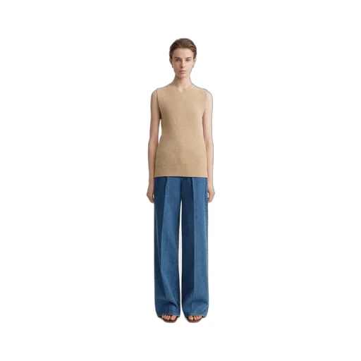 V-Neck Terry-Cloth Vest