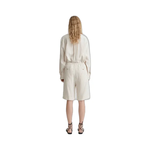 TotÊMe Stripe Detailed Drawstring Shorts