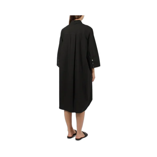 P.A.R.O.S.H. Embroidered Midi Shirt Dress