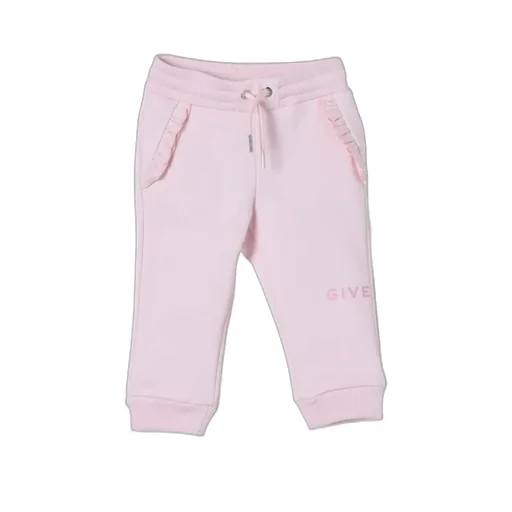 Givenchy Kids Logo Printed Ruffled Pants