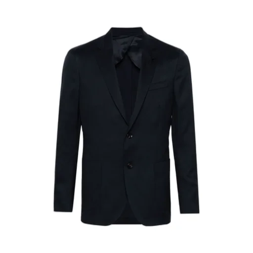 Single-Breasted Twill Blazer