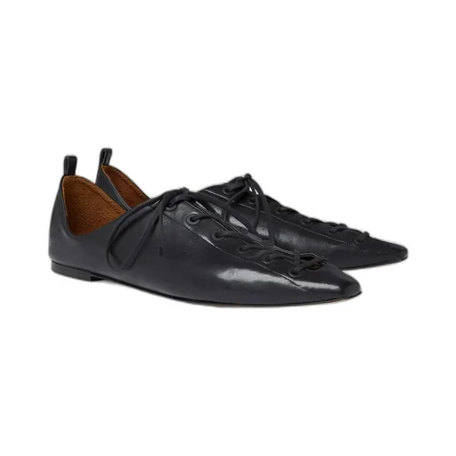 Stella Mccartney Pointed Toe Lace-Up Loafers