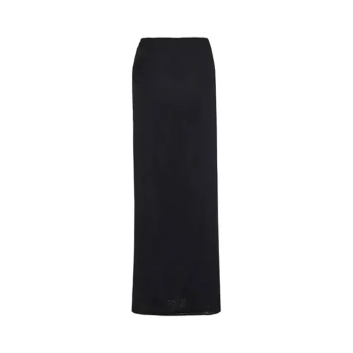 Semi-Sheer Long Wrap Skirt