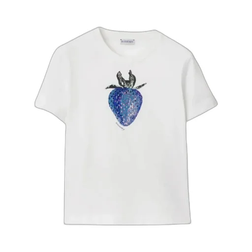 Burberry Strawberry Embellished Crewneck T-Shirt