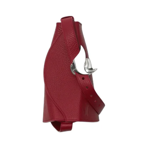 Small Horn Leather Shoulder Bag