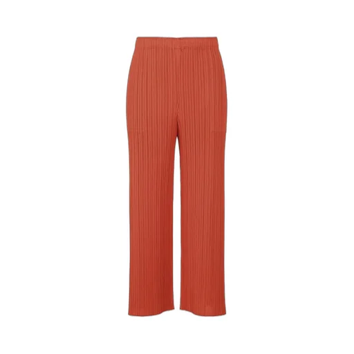 Pleats Please Issey Miyake Pleated Straight Leg Pants