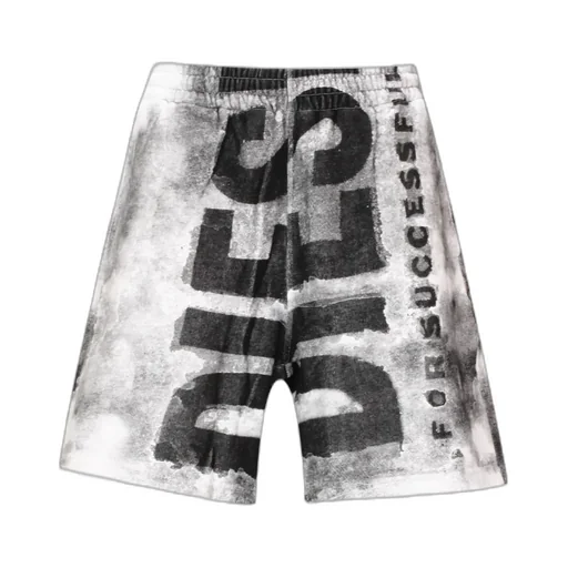 Diesel P-Marshy Logo Printed Bermuda Shorts