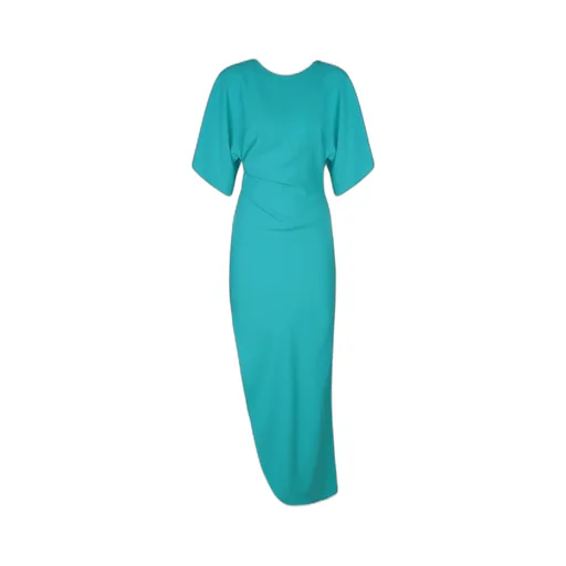 The Savita Asymmetric Midi Dress