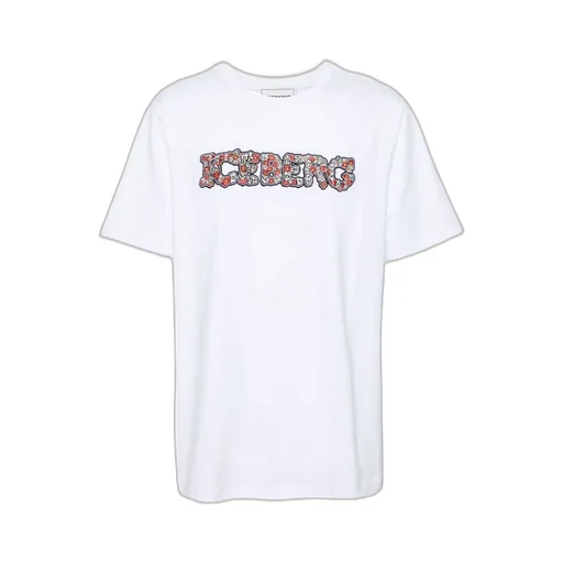 Iceberg Front Embroidered Crewneck T-Shirt