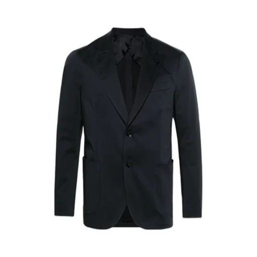 Single-Breasted Cotton Blazer