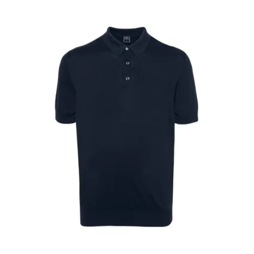 Fine-Knit Cotton Polo Shirt