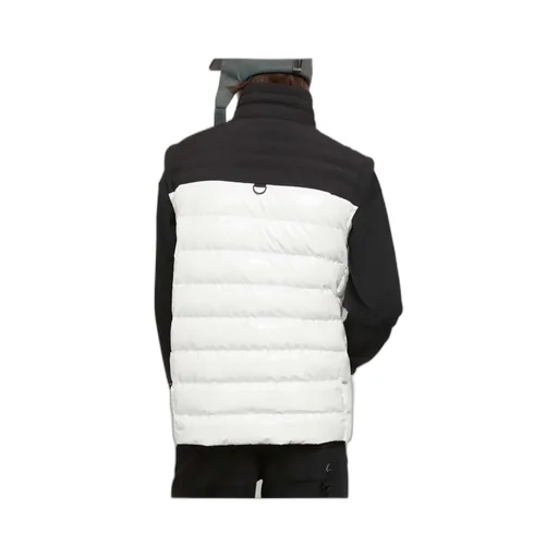 Down Vest With Standing Neck