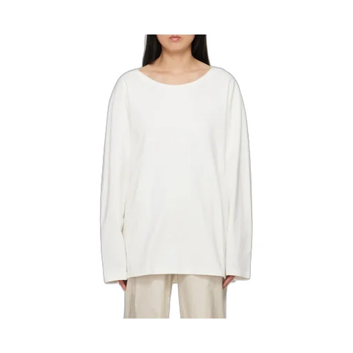 Wide Neck Long-Sleeved T-Shirt