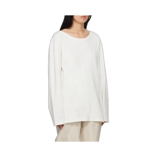 Wide Neck Long-Sleeved T-Shirt