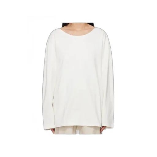 Wide Neck Long-Sleeved T-Shirt