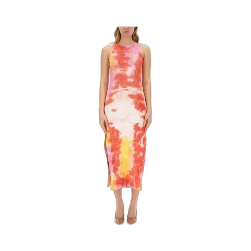 Msgm Tie-Dye Sleeveless Midi Dress