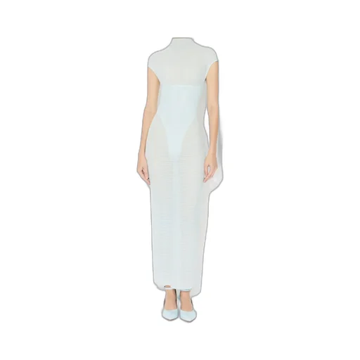 Semi-Sheer Corset Maxi Dress