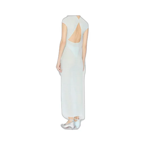 Semi-Sheer Corset Maxi Dress