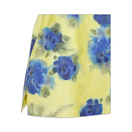 Floral-Print Taffeta Top