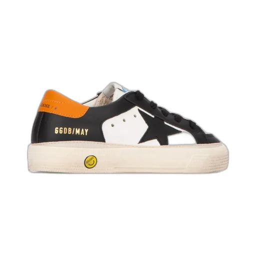 Golden Goose Kids May Star-Patch Lace-Up Sneakers
