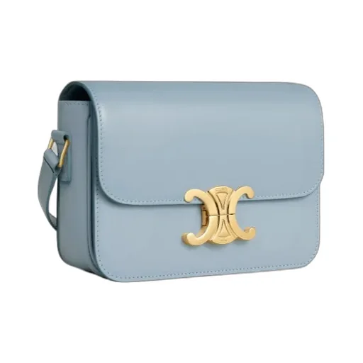 Teen Triomphe Bag In Shiny Calfskin