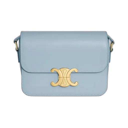 Teen Triomphe Bag In Shiny Calfskin