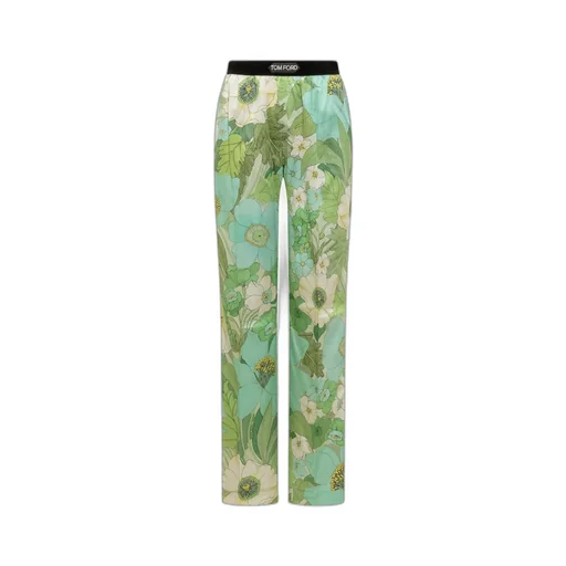 Tom Ford Floral Printed Straight-Leg Trousers