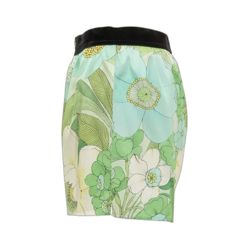 Logo-Waistband Floral-Print Shorts