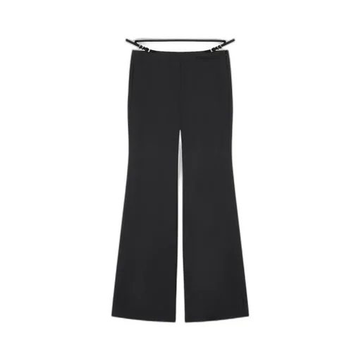 Voyou Flare Tailored Pants In Wool And Mohair