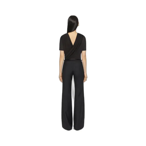 Voyou Flare Tailored Pants In Wool And Mohair