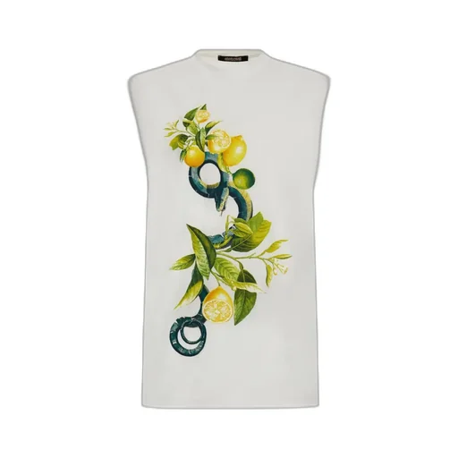 Lemon And Snake-Print T-Shirt