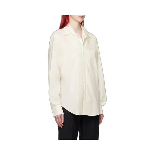 Mm6 Maison Margiela Cut Out Detailed Buttoned Shirt