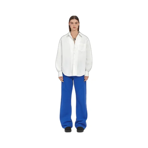 Mm6 Maison Margiela Cut Out Detailed Buttoned Shirt