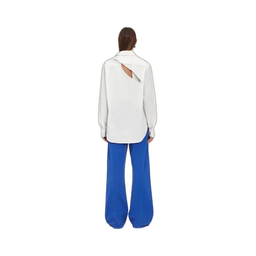 Mm6 Maison Margiela Cut Out Detailed Buttoned Shirt