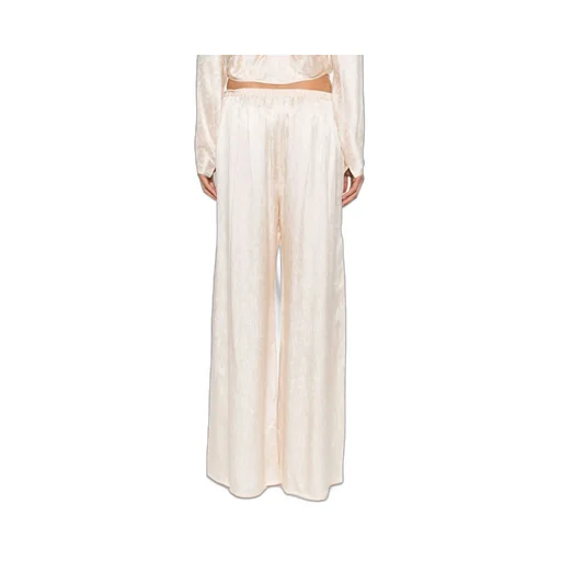 Forte Forte Flared Silk-Blend Pants