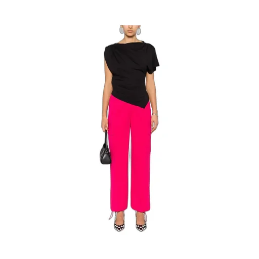Straight-Leg Crepe Cargo Trousers