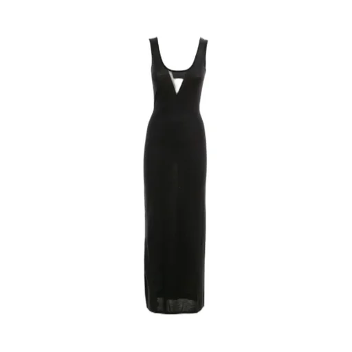 Saint Laurent Cut-Out Sleeveless Dress