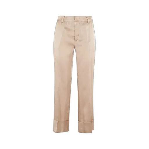 Zipper Flanged Casual Pants
