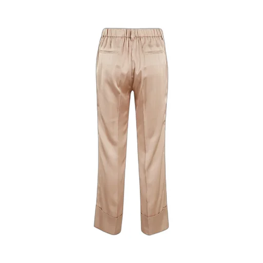Zipper Flanged Casual Pants