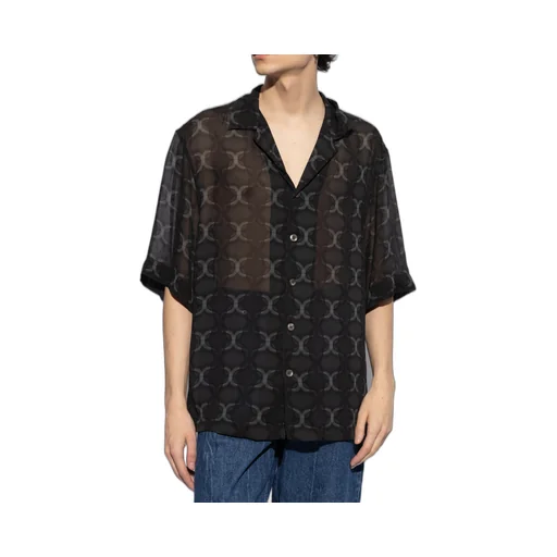 Dries Van Noten Geometric Printed Short Sleeved Shirt
